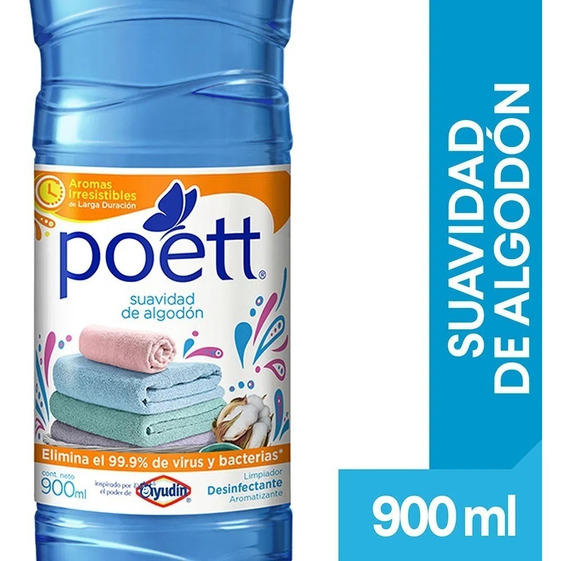 LIMPIA PISOS POETT 900ml SUAVIDAD DE ALGODON